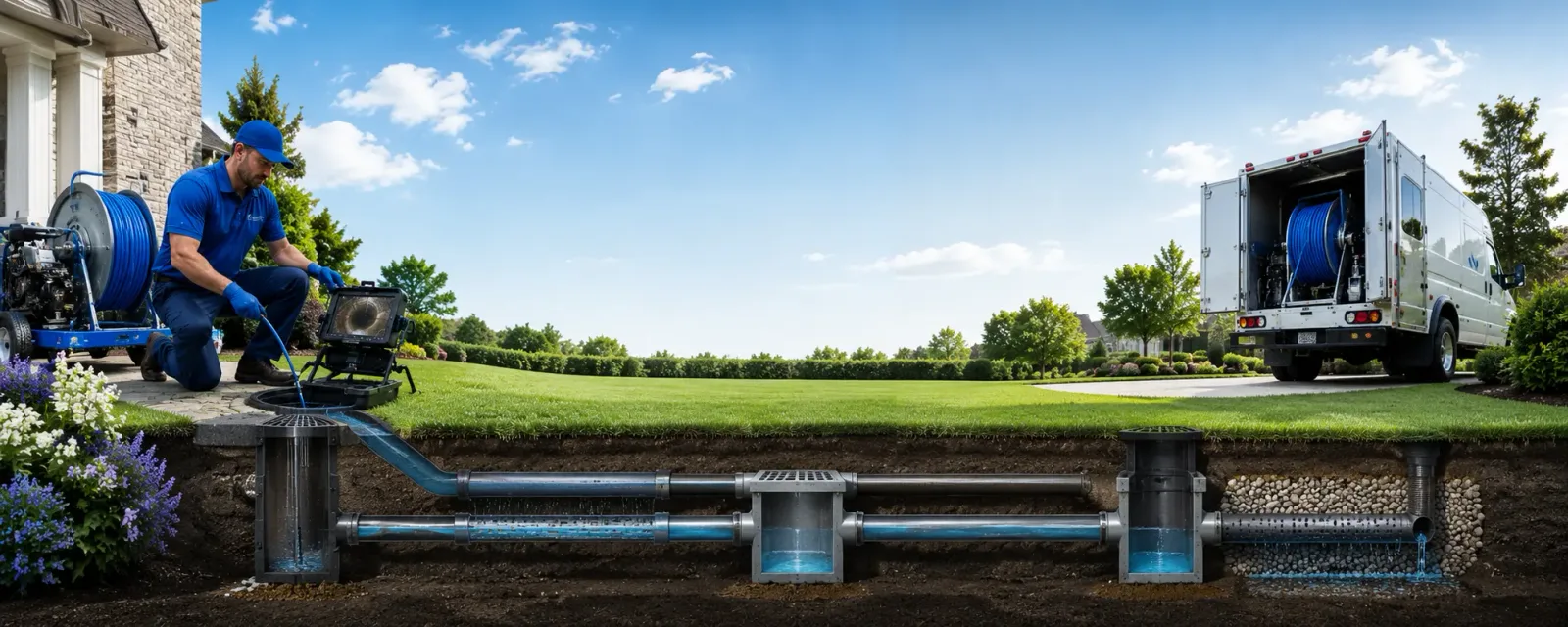 Outdoor drain cleaning information for House Springs, MO